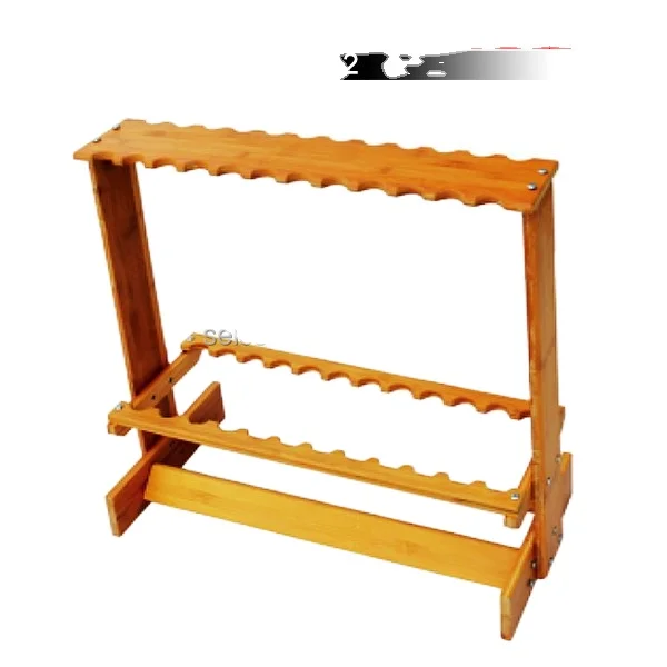 Selco 75cm*29cm*63cm Bamboo Fishing rod display rack of 24pcs rods for fishing shops Bamboo Fishing rod display rack