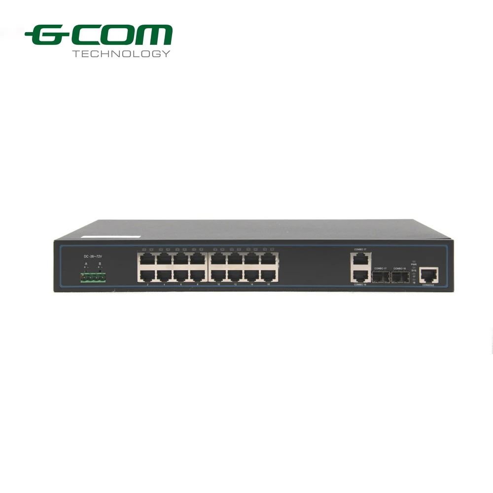  GCOM L2 layer 2 быстрый гигабитный коммутатор ethernet сеть с 16 портами управляемый без