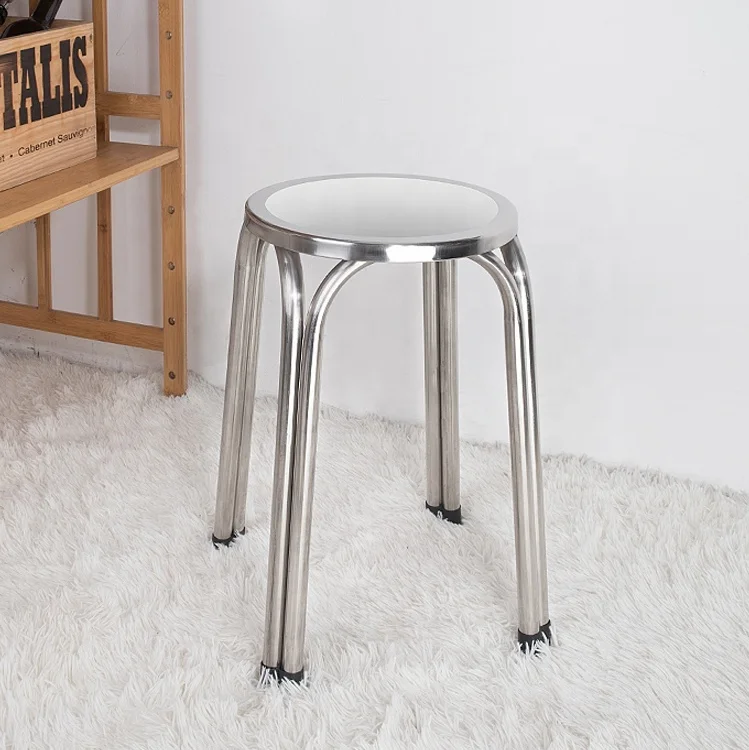 
Thickened and durable stainless steel Round dinner chair 