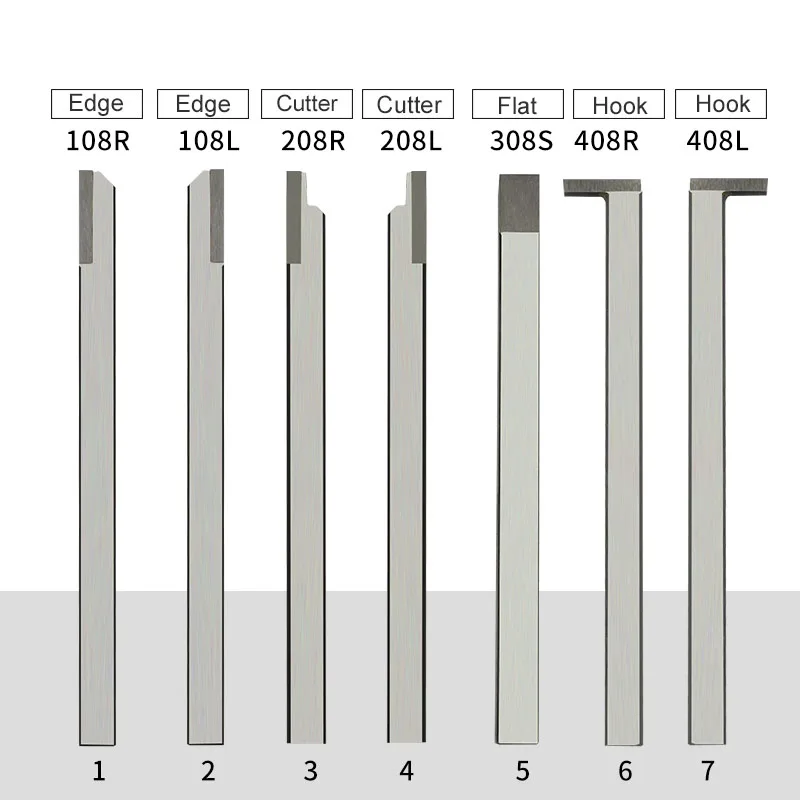 CNC Lathe Small Parts Turning Tool 8*8 Hook Shaped 3/408L KC50 Customizable OEM Support Tungsten Carbide Brazing Tool