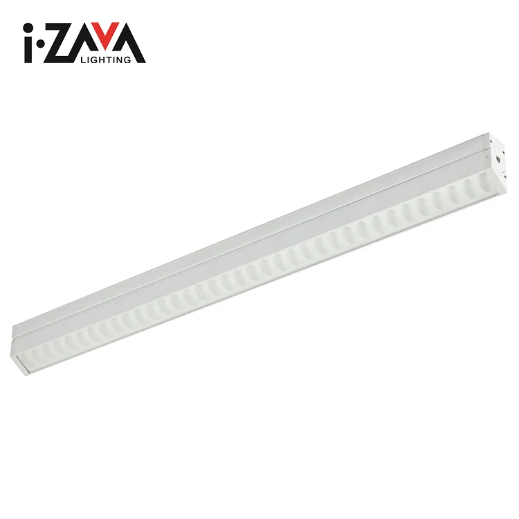 China Anti Glare Aluminum Supermarket Office Ceiling Hanging 100CM 64W SMD LED Linear Lamp