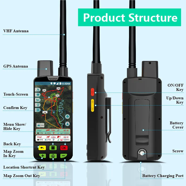 Real-Time Dog GPS Locator | High-Precision Tracker for Active Pets | Reliable & Durable