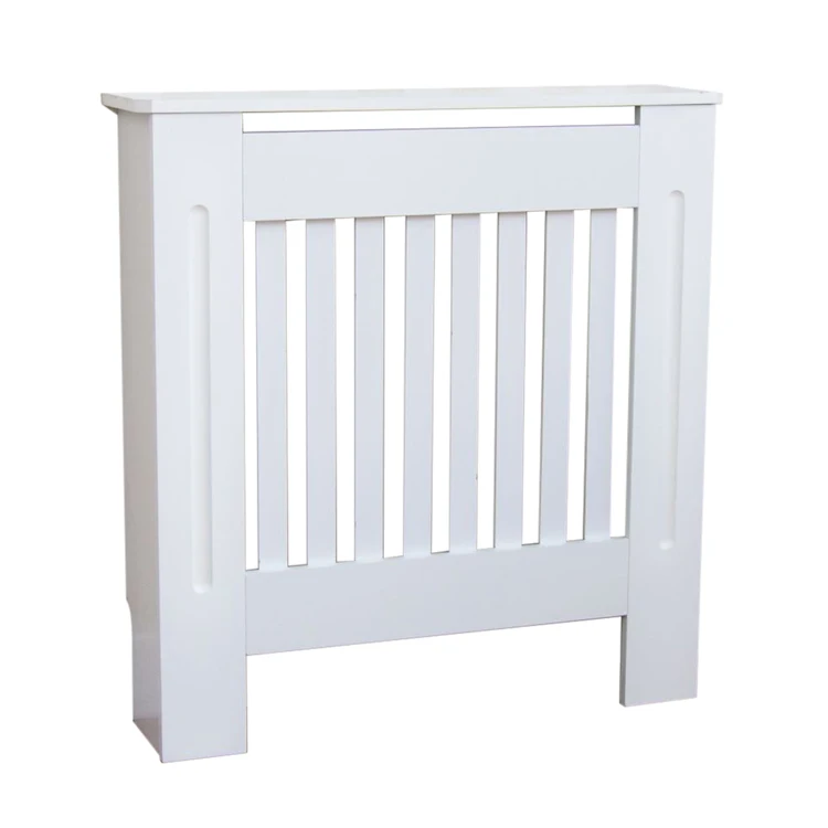 China Cheap wood radiator cover with grill, heater frame white finished,size M Free Sample