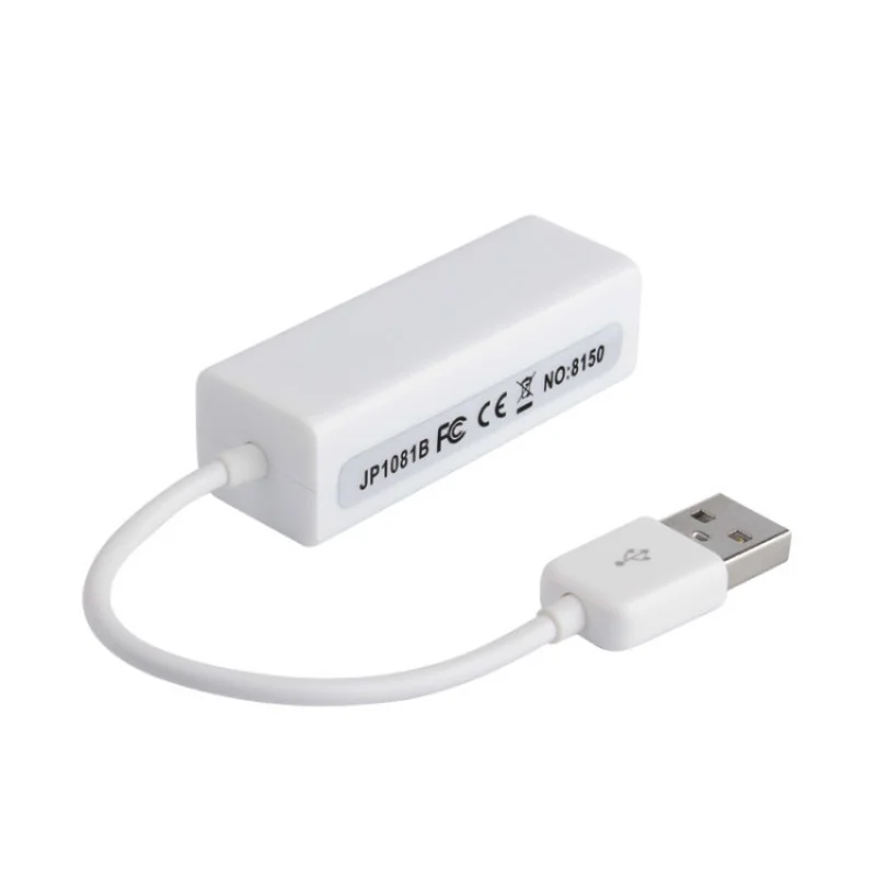 USB 2.0 to RJ45 Ethernet 100Mbps Network Adapter for Desktop and Laptop and Notebook