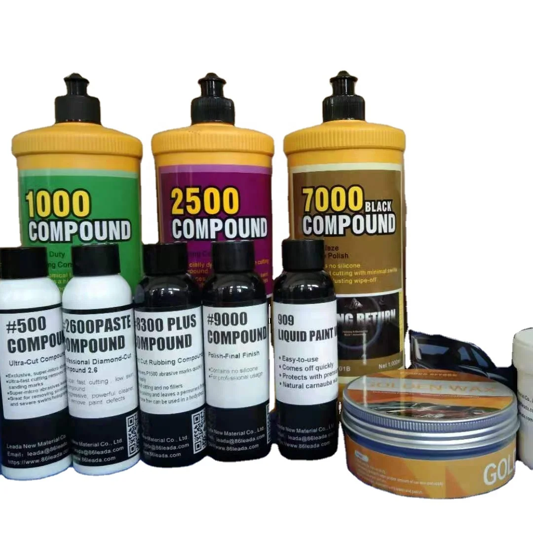 water based and Silicone Free polish compound rubbing compound for car paint refresh and paint correction