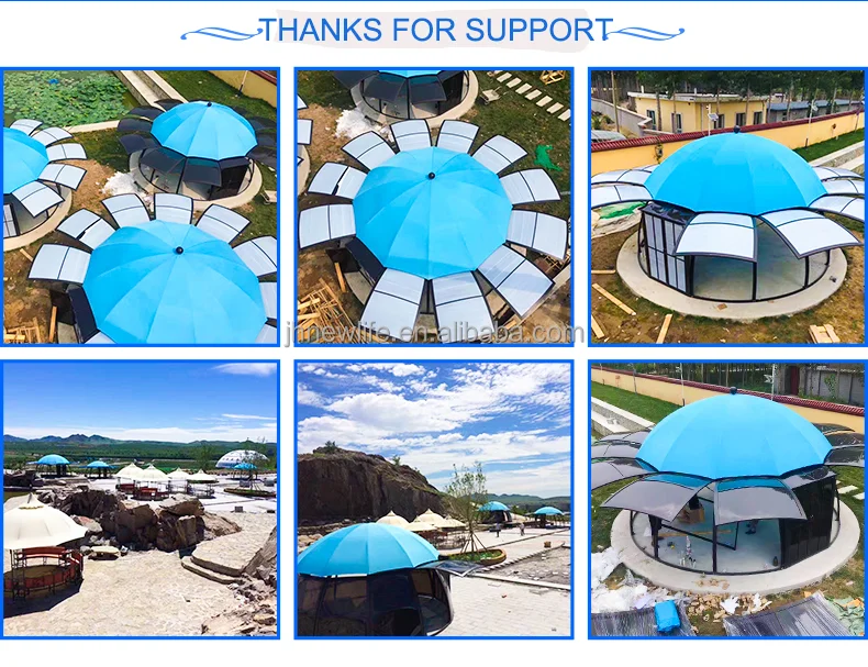 360 Degree Events hotel waterproof UV Resistance UFO Star PC  Glamping Igloo Geodesic domes house dome tent