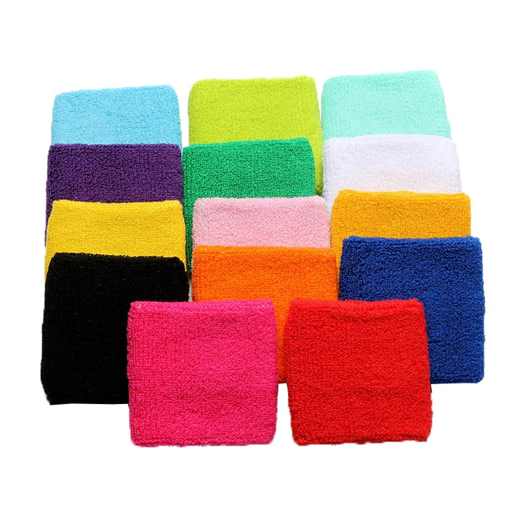 Custom Baseball Tennis Gym Wristbands Towel Sweatbands Sweat Wrist Bands Sports Embroidery Wrist Sweatband