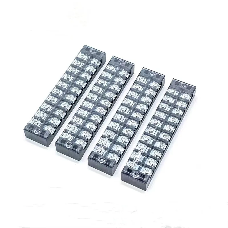 Hot Sale Universal Terminal Block TB1510 15A 600V Din Rail Terminal Block Screw Brass Connector Fixed Wire Terminal Block