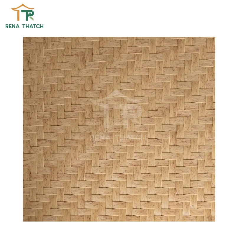 New design house ceiling plastic rattan knitting woven mat synthetic rattan weaving material