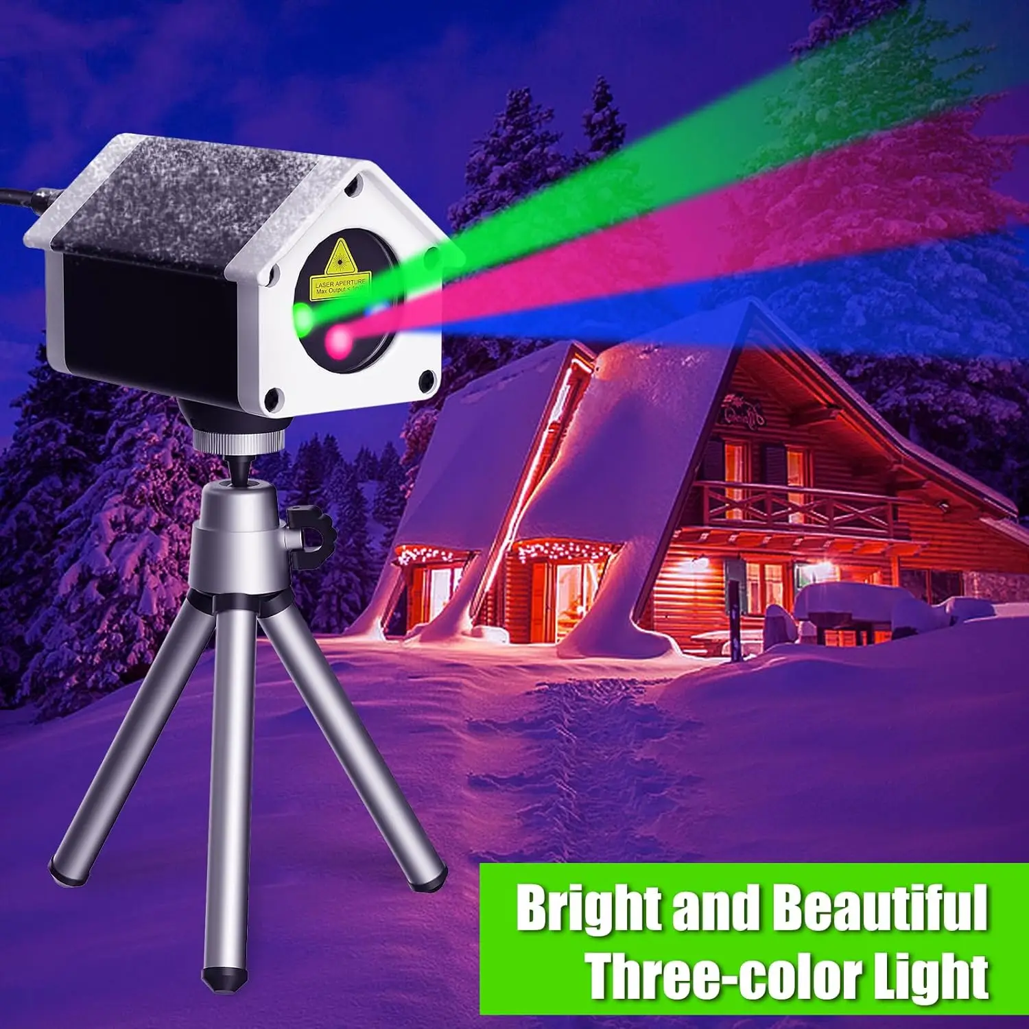 Лазерные рождественские проекторы уличные 3 вида цветов светлячки RGB световое шоу праздничные украшения