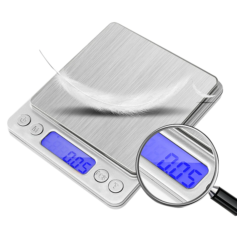 3kg 0.1g 0.01g Balanza Digital Weighing Weight Jewelry Coffee Scale Lab Balances Food Kitchen Scales Mini Gold Gram Coffee Scale