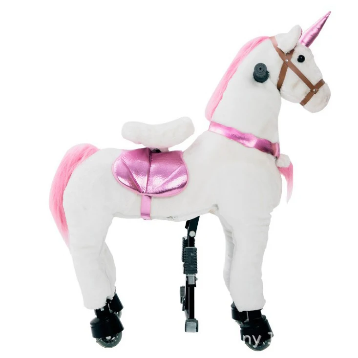 Mall riding animal toy large medium unicorn mechanical horse rides on toy horse