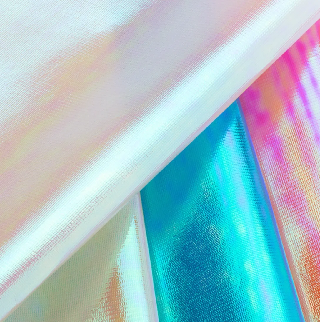 
laser film foil mesh fabric stage cloth for decoration 