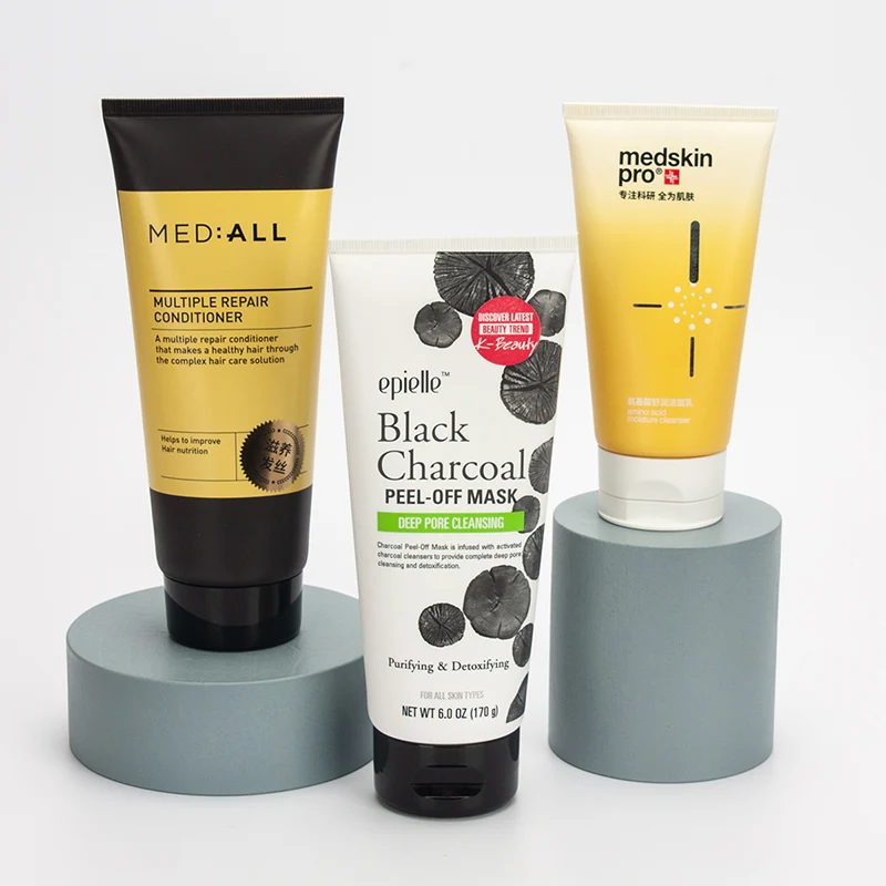 
200ml 6.76oz Hair Conditioner Packaging Cosmetic Soft Plastic Cream Empty Tubes 