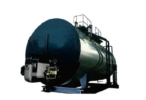 Coal-fired chain grate hot water boiler
