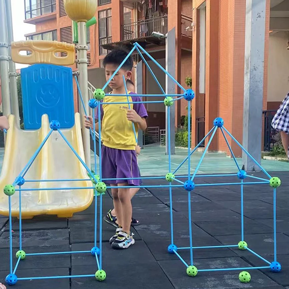 72PCS IN STOCK LOW MOQ top rated  boys toddler kids fort building kit