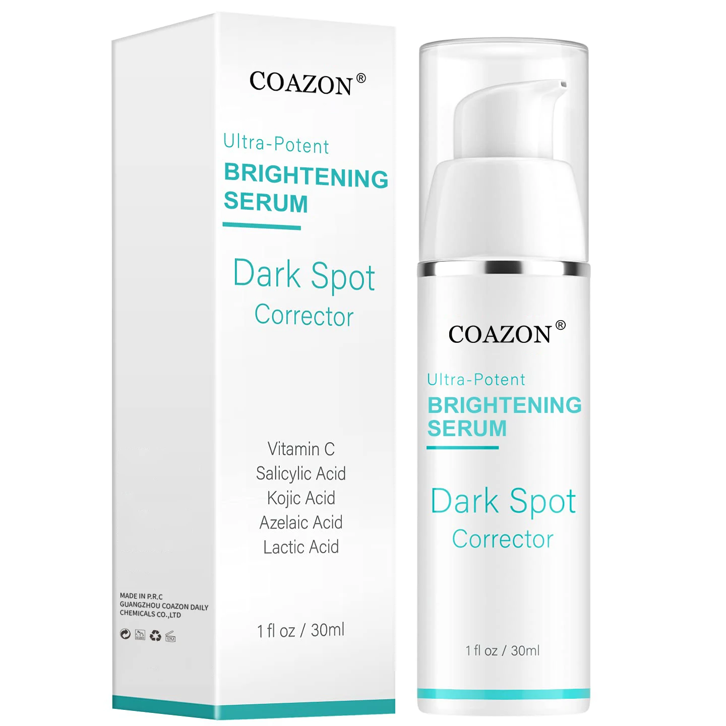 OEM Dark Spot Corrector Remover Brightening Serum for Face with Effective Antioxidant Ingredient Kojic Acid Salicylic Acid