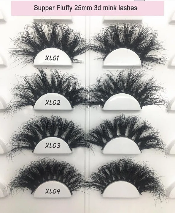 Cruelty Free 5D Fluffy 25mm Real Mink Eyelash Vendors Wholesale 3d Mink Eyelashes With Lashes Packaging Box Custom