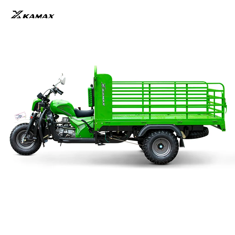 KAMAX Wooden Delivery Tricycle with 250CC/300CC Heavy Loading Three Wheel Motorized Vehicle Cargo Petrol Tricycle Manufactures