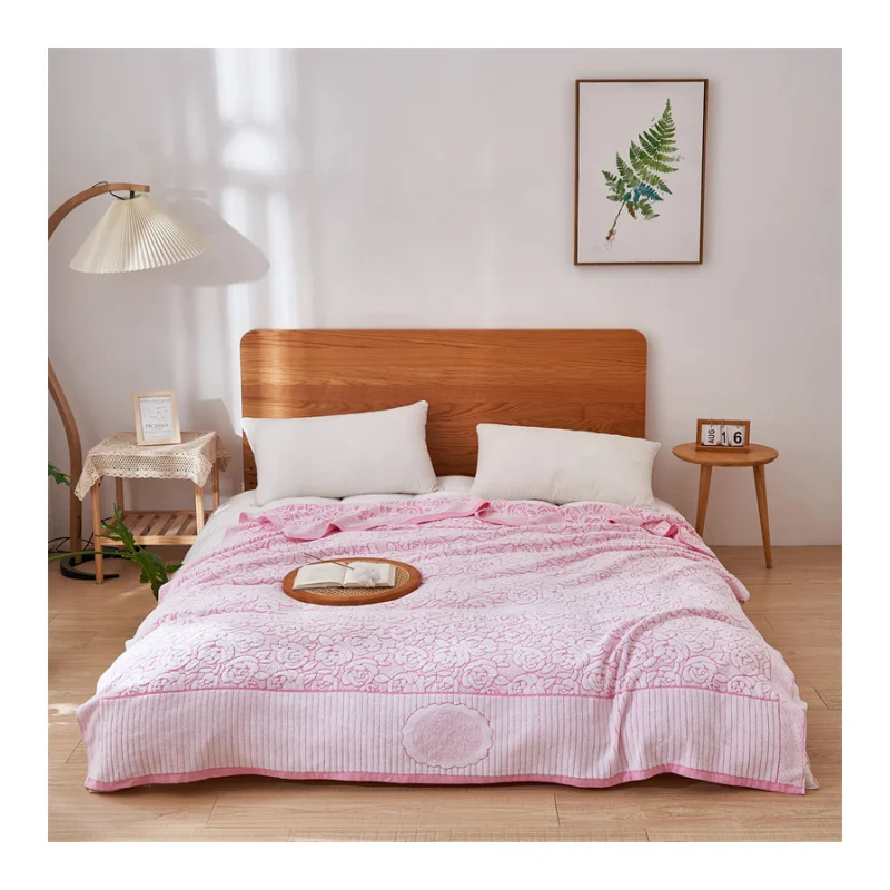 Hot Sales Knitted Throw Blanket Double Blankets for Warm Winter Blankets