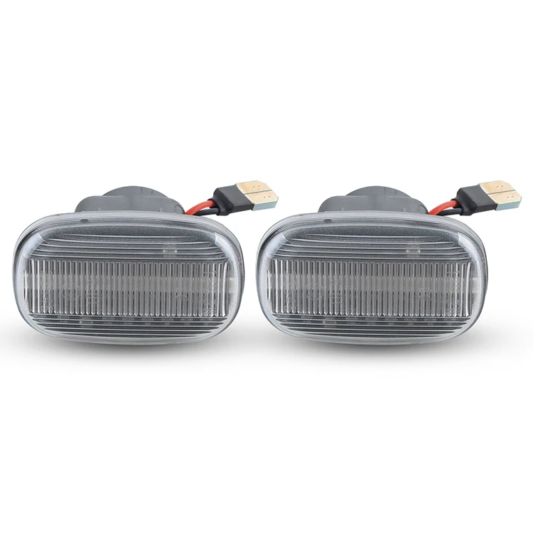 12V Clear Lens Sequential Light LED Side Marker Flowing Direction Indicator Lamps for Toyota Supra Mk4 JZA80