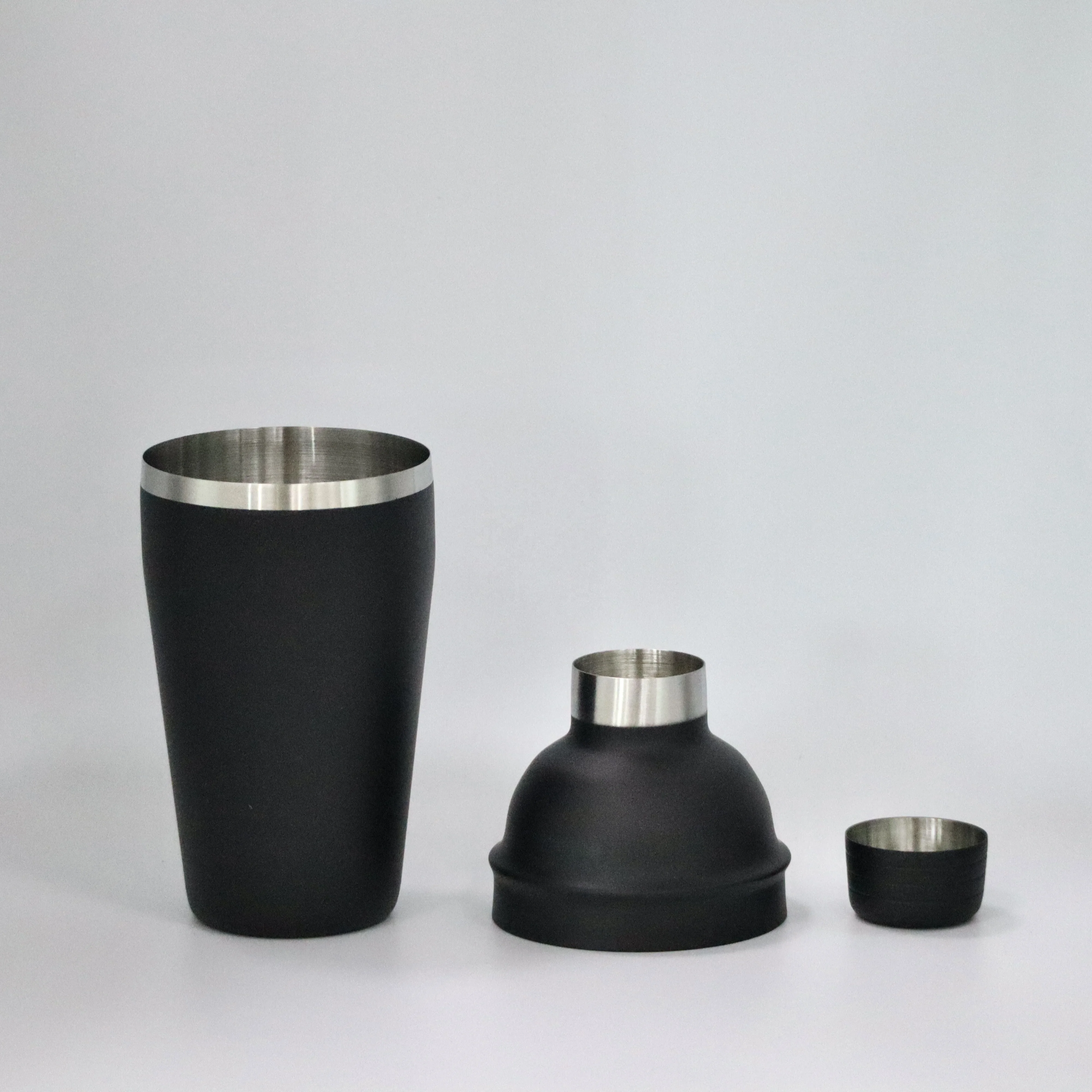 Gift Box Bar Tool Fancy Cocktail Set Stainless Steel Spray Painted Matte Black Cocktail Shaker Jigger Clip Spoon Ice Hammer Sets