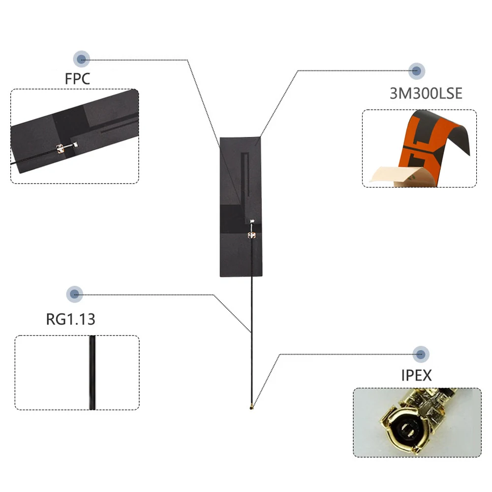 4G FPC Antenna 2DBi For 4g Module 700-960/1710-2700MHZ