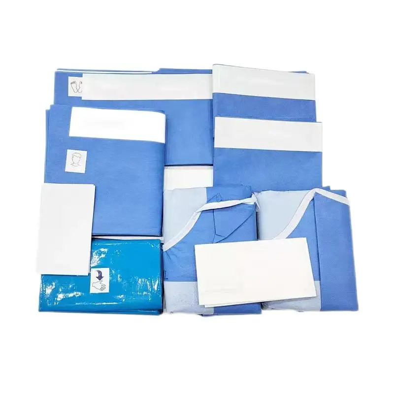 disposable universal general surgical drape pack surgical drapes pack with surgical gowns