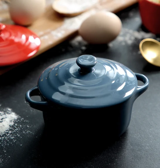 factory price hot sale ceramic porcelain soup tureen cooking pot with