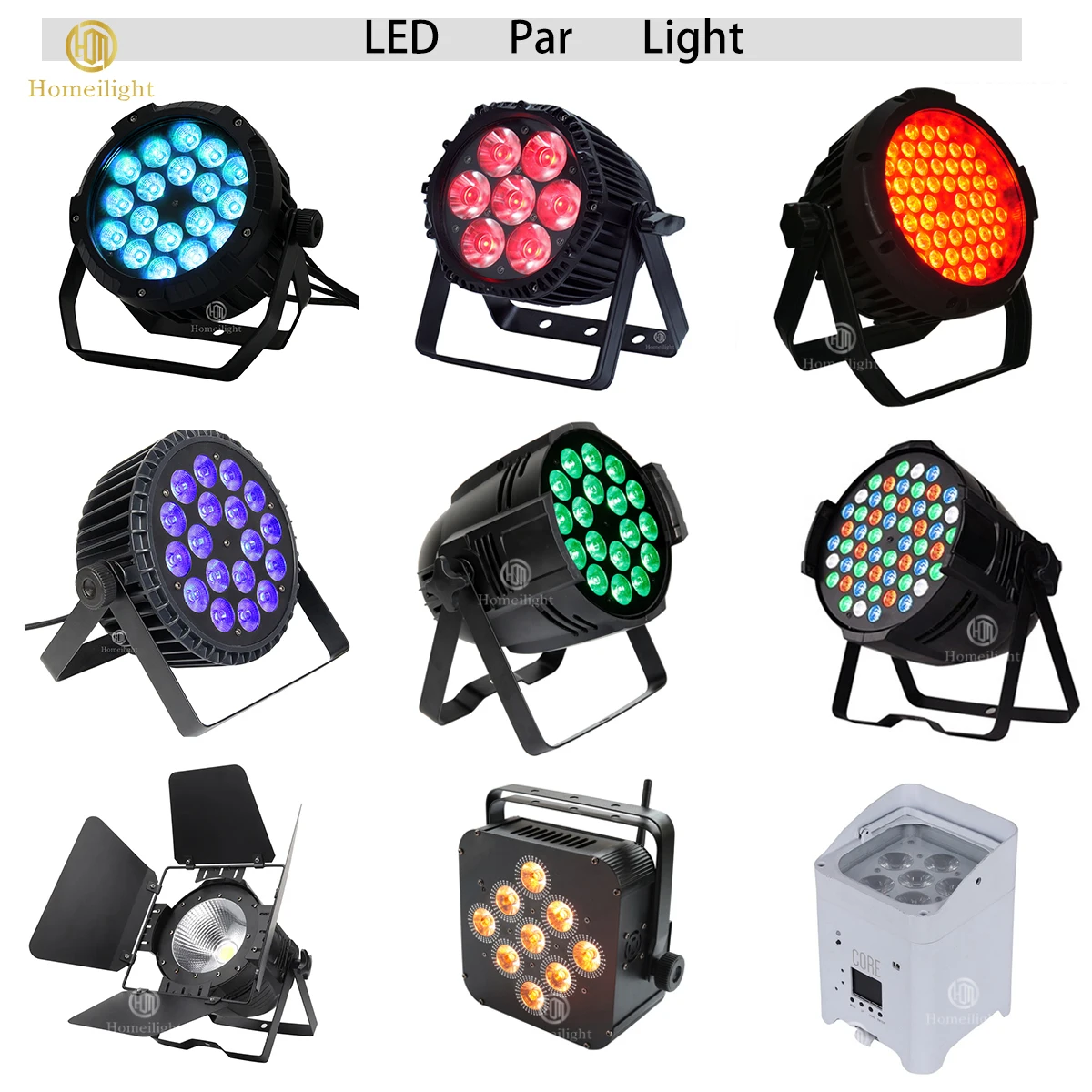 High Bright 18pcs 24pcs Led Par Can Light 54pcs 3w Par Led RGBW DMX DJ Stage Decoration Light for Church