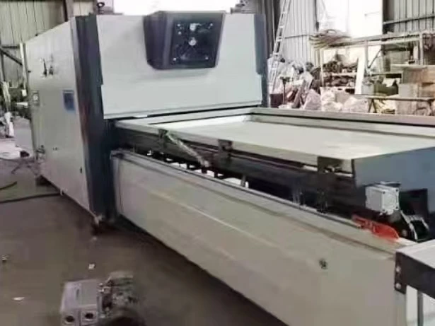 LD Machinery TM2480 automatic vacuum forming negative pressure pvc film laminator suction machine for door sheet door plank