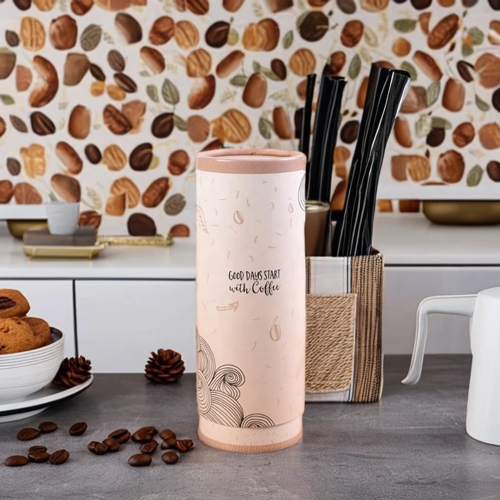 Eco friendly Customized Size Biodegradable Cardboard Paper Tube For Protein Powder Tea Packaging