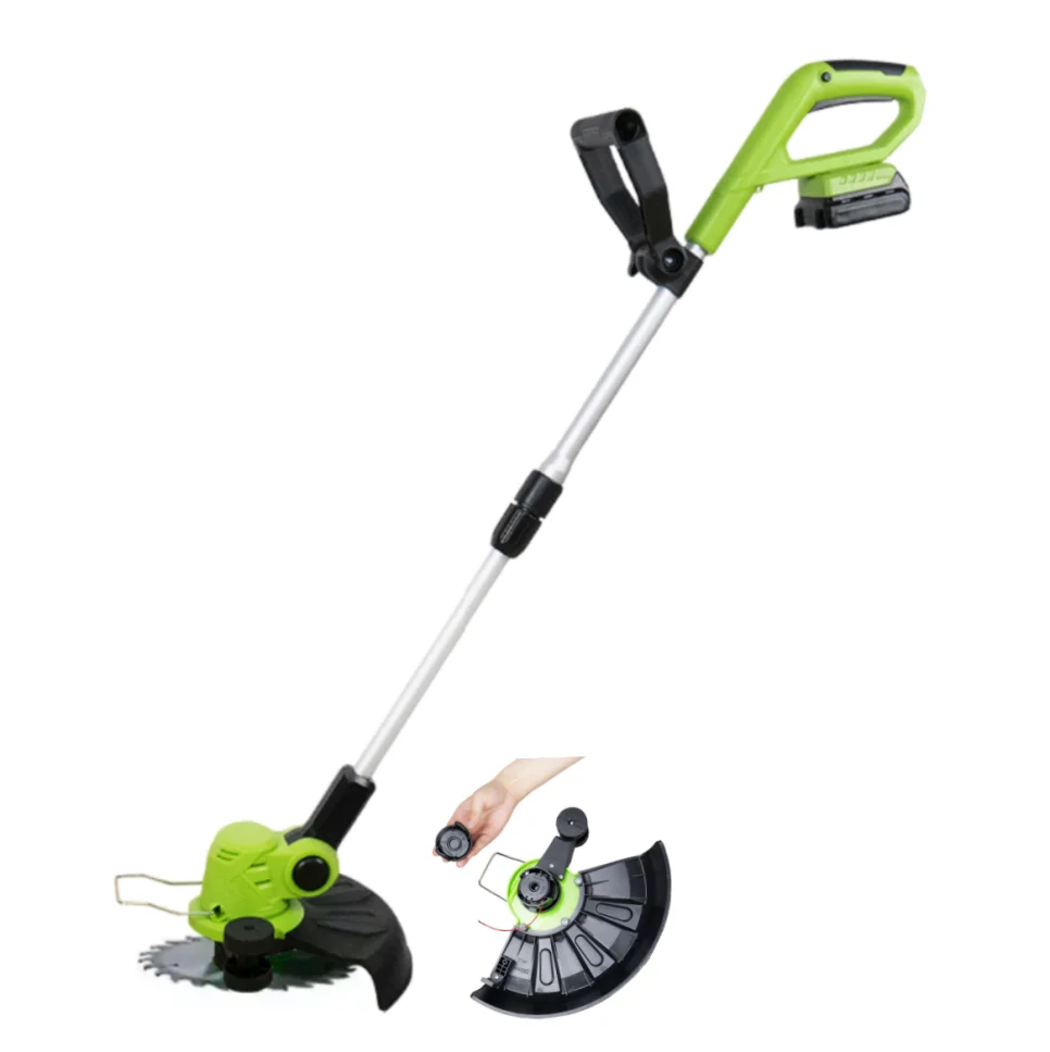 Electric Battery Powered Grass Trimmer With Grass Cutter Blade 20V 18V High Speed String Power Trimmer Brush Cutter