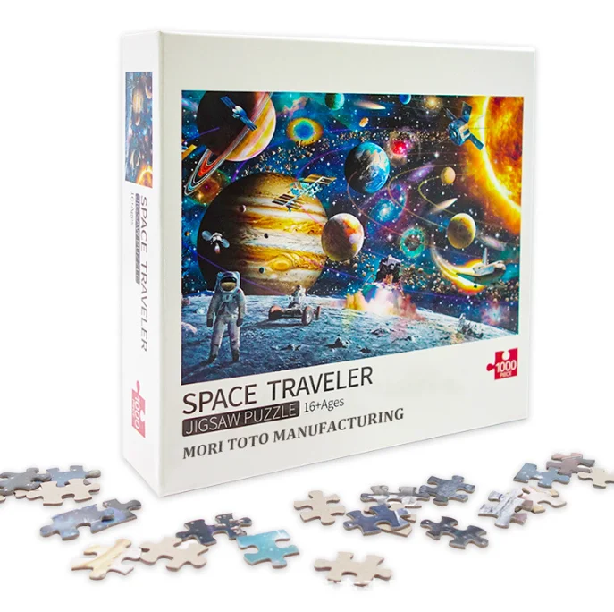 1000 Piece 500 Piece Puzzle Adult Adult Blue Card Paper Puzzle Customized Production