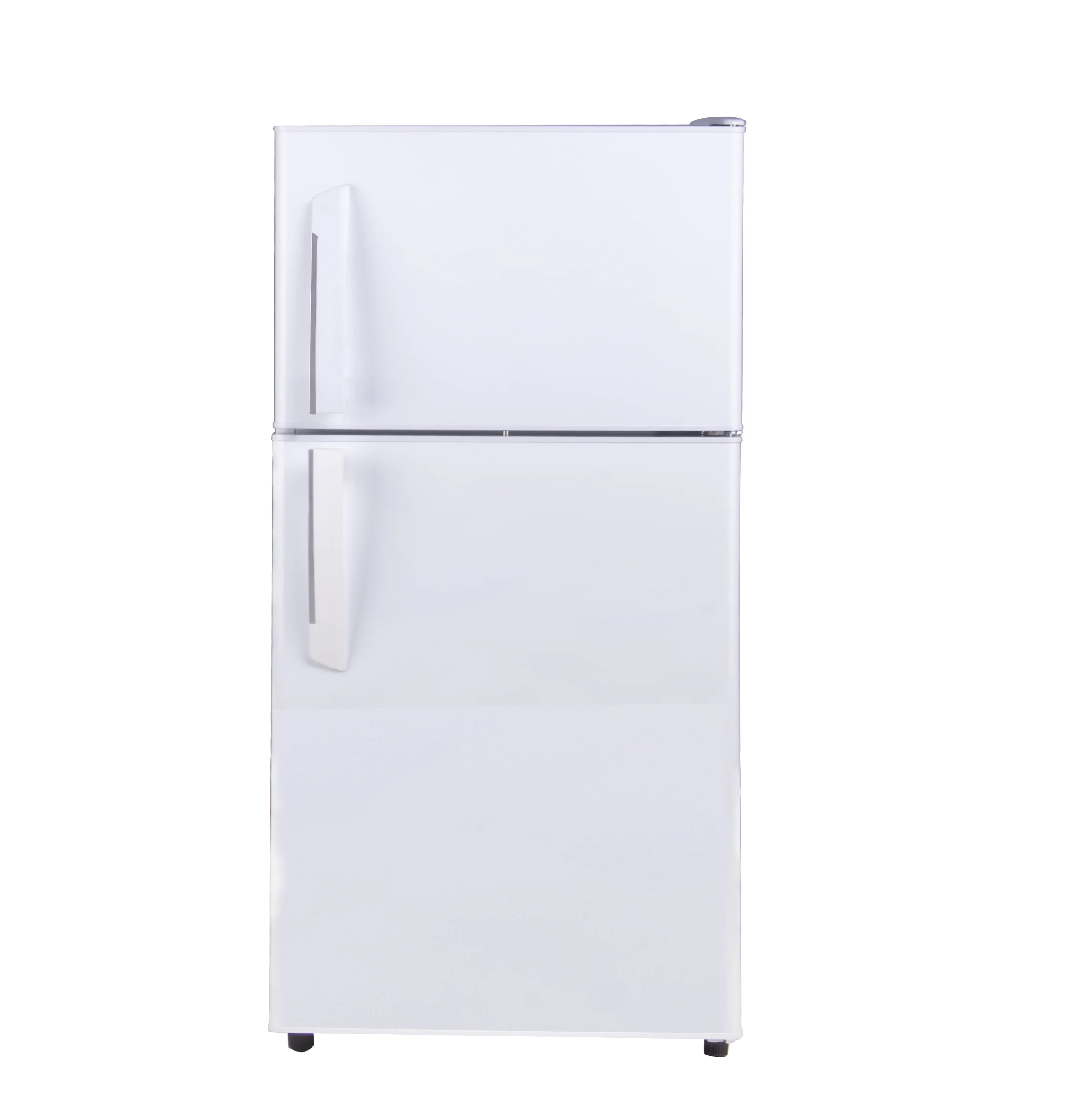 Most popular double door refrigerator 165 Liter colorful fridge freezer double door refrigerator handle