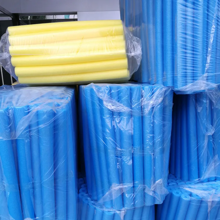 Custom hollow solid sturdy durable floating swimming pool foam tube noodles