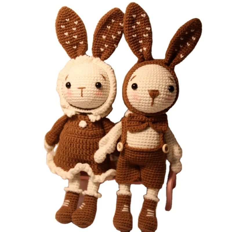2PCS CE EN71 Amigurumi Toy With High Quality Handmade Crochet Toys 35CM Hot Selling