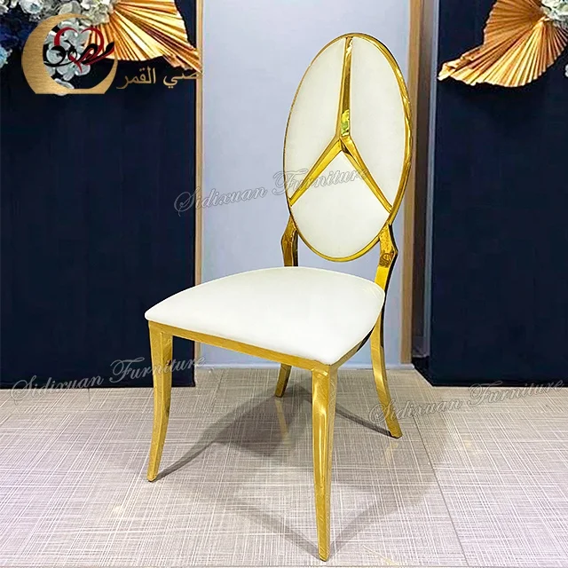 Wholesale stainless steel metal high back hall banquet chairs wedding and event