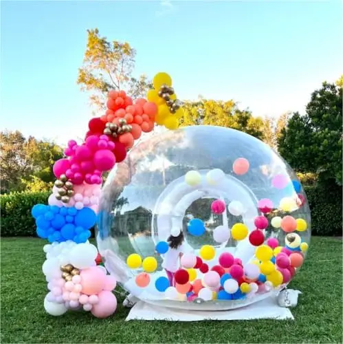 inflatable bubble house dome tent inflatable bubble tent with tunnel for party Bubble tent
