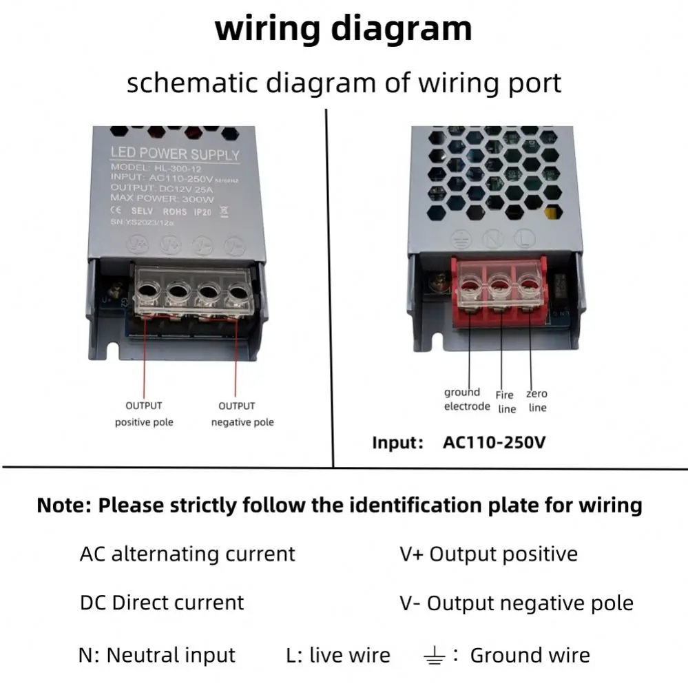Constant Current Led Driver Strips 400w 12V Switching Power Supply
