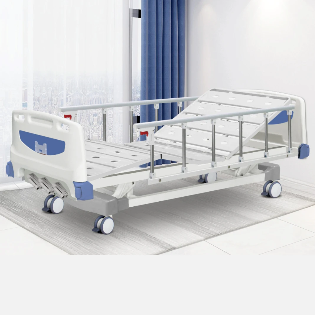 BT-AM128 Medical furniture modern antique iron three function manual 3 crank hospital bed