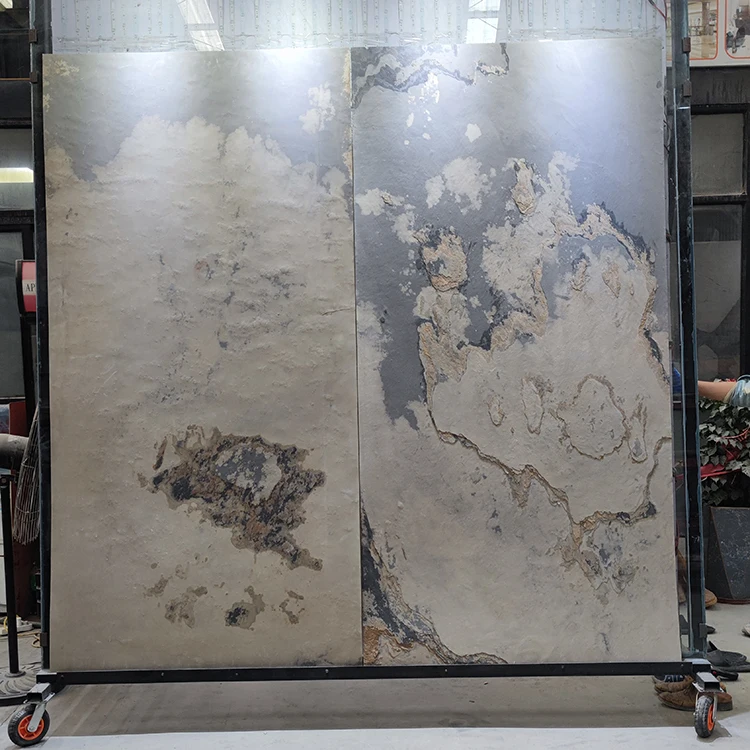 Wholesale flexible luxury stone slabs translucent ultra thin stone veneer lightweight stone veneer