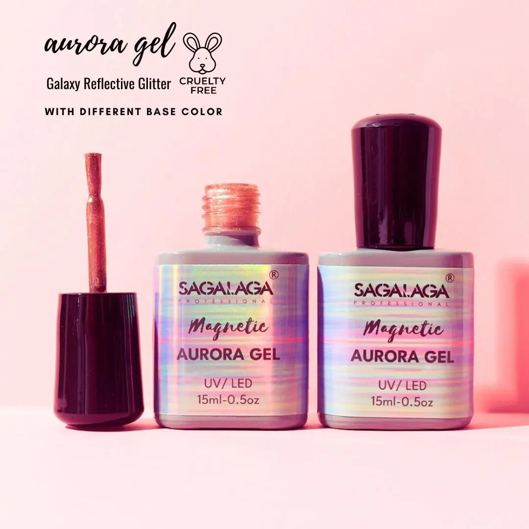 Private Label Glitter Color Cat Eye UV Soak Off 9D Wide Magnetic Gel Polish Enamel Lacquer Glitter Velvet Nail Art Varnish