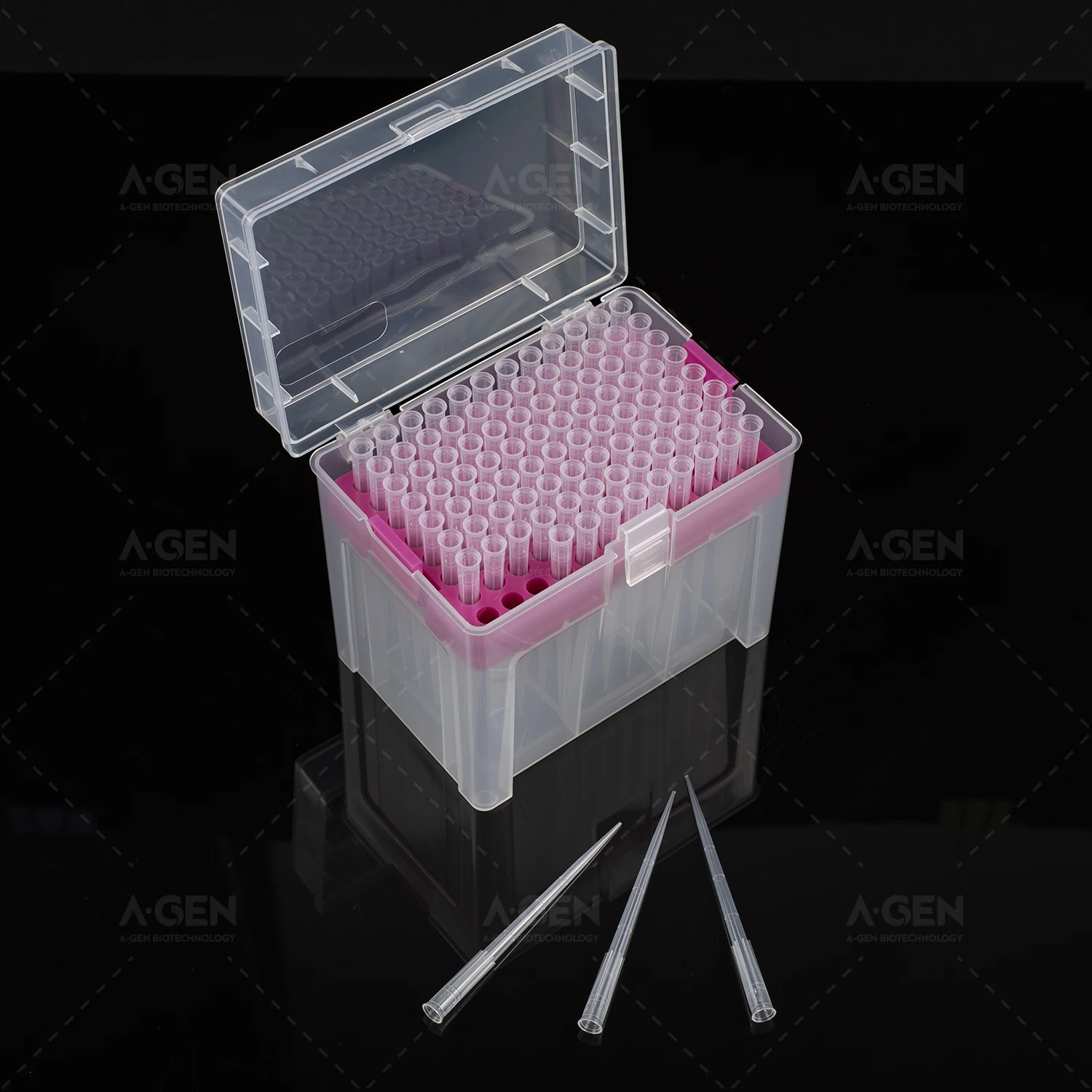 lab consumable SBS 300uL Extra long tip DNA/Rna Free polypropylene universal Pipette Tips (low residual is optional)
