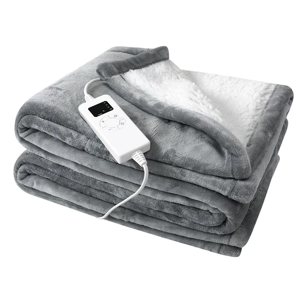 Winter Electric Blanket Thicker Body Warmer USB Heating Shawl ElectricThick Soft Warming PlushElectric Lap Heating Blanket