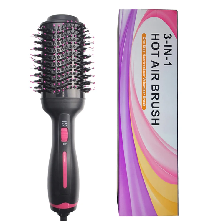 Professional 3 In 1 Hair Dryer Volumizer Brush Stock One Step Hair Dryer And Styler Electric Hot Air Brush