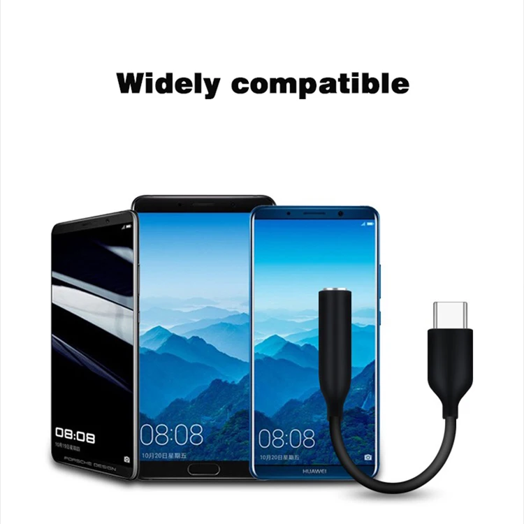 Горячая Распродажа мини USB aux аудио адаптер Тип c к 3 5 мм разъем кабель для note10