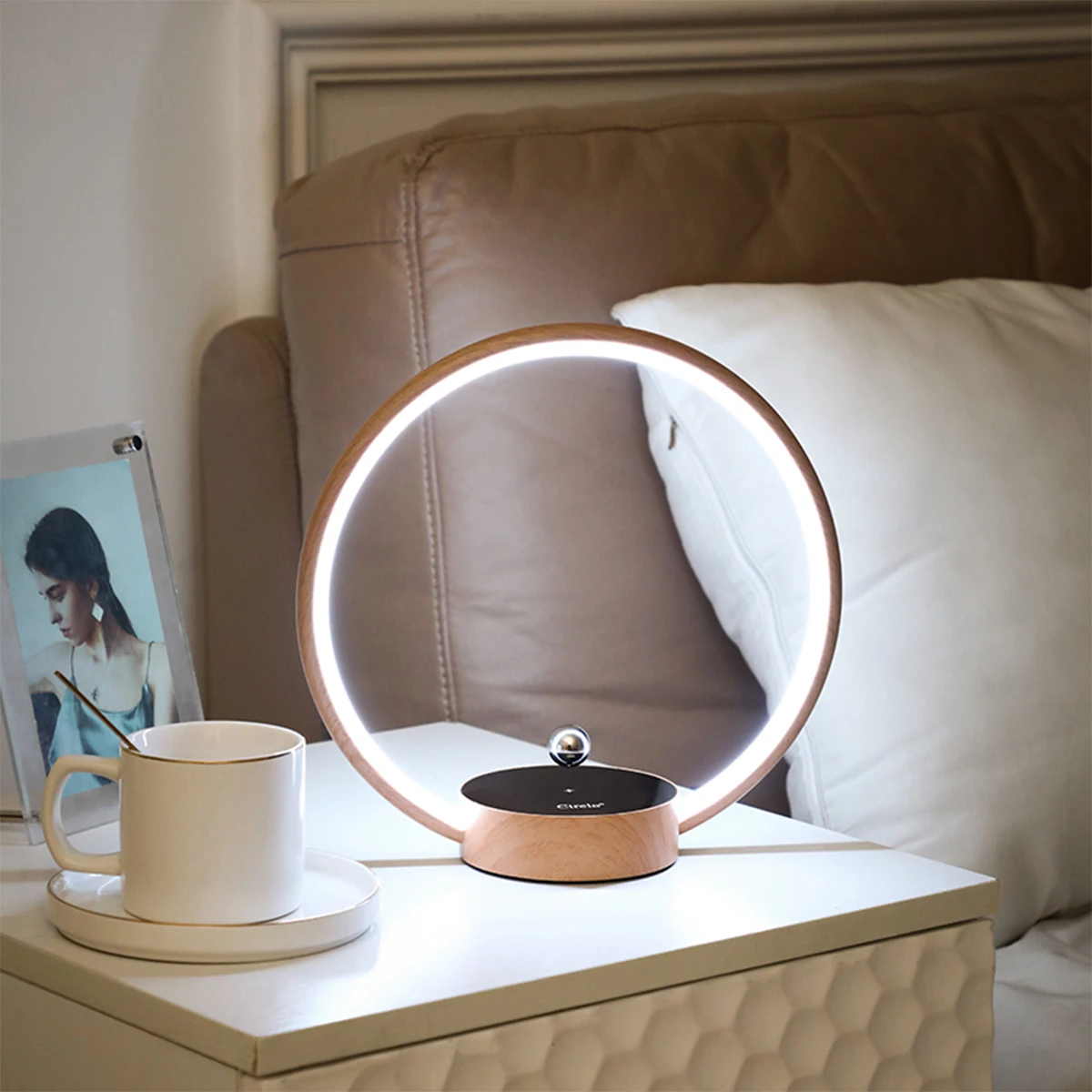 HCNT New Product Levitating Switch Table Lamp Circlo with RGB Color Night Light Floating LED Lamp Personalized Gifts for Women