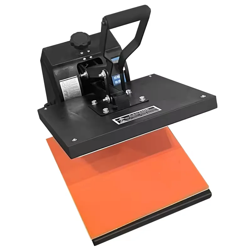 38*38 Transfer Printing Easy to Operate Temperature Adjustable Flatbed Heat Press Machine for Custom T shirt Bags Logo
