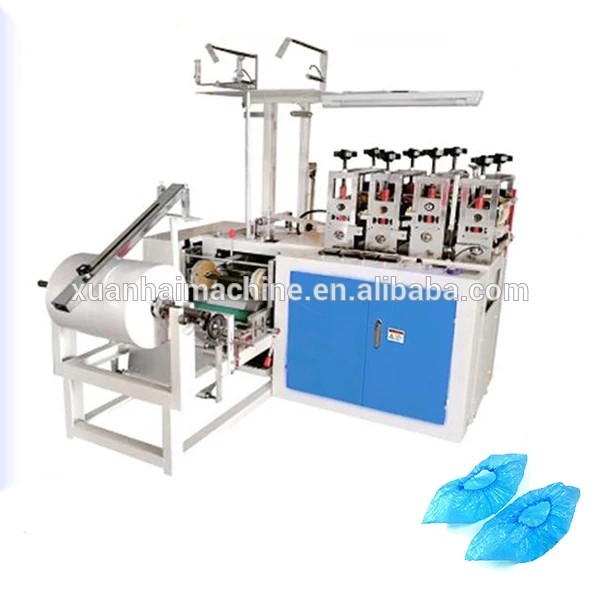 
house cleaning disposable plastic overshoes machine 